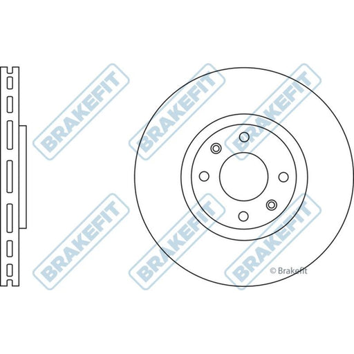 Apec Brake Disc Front Fits Citroen C4 Ds4 Ds5 Ds Peugeot 208 3008 308 Apec  - Town Parts