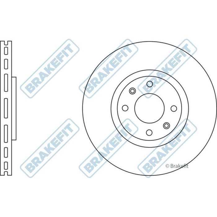 Apec Brake Disc Front Fits Citroen C4 Ds4 Ds5 Ds Peugeot 208 3008 308 Apec  - Town Parts