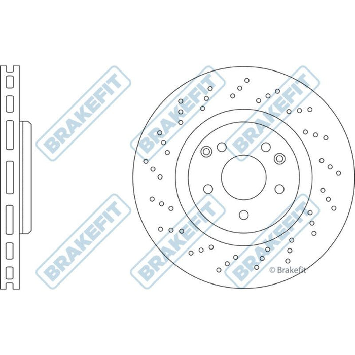 Apec Brake Disc Front Fits Mercedes C Class Clk Slk Apec  - Town Parts