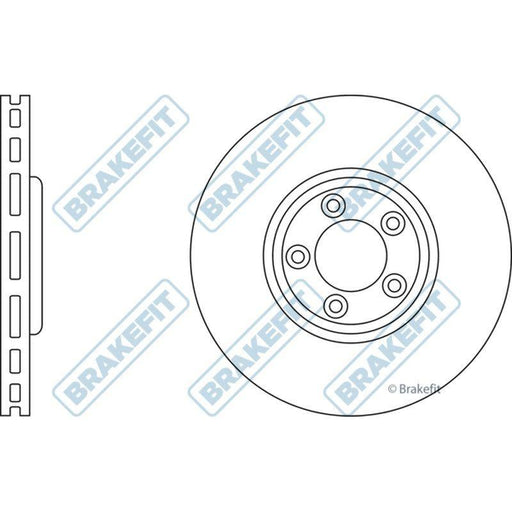 Apec Brake Disc Front Fits Jaguar/Daimler S Type Xj Series Apec  - Town Parts