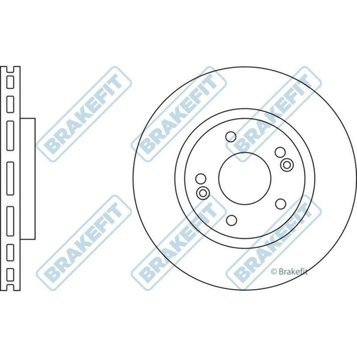 Apec Brake Disc Front Fits Hyundai Santa Fe Apec  - Town Parts