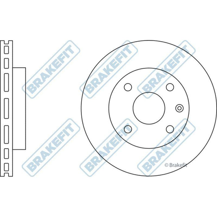 Apec Brake Disc Front Fits Chevrolet Lacetti Daewoo Nubira Apec  - Town Parts