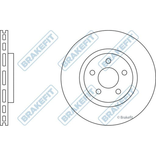 Apec Brake Disc Front Fits Chrysler Pt Cruiser Apec  - Town Parts