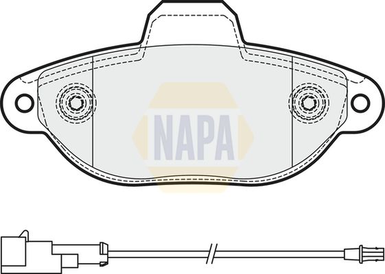 NAPA Front Brake Solid Discs & Pads fits FORD