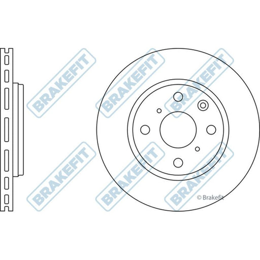 Apec Brake Disc Front Fits Citroen C1 Peugeot 107 108 Toyota Aygo Apec  - Town Parts