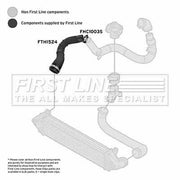 First Line Intercooler Turbo Charge Air Hose FTH1524