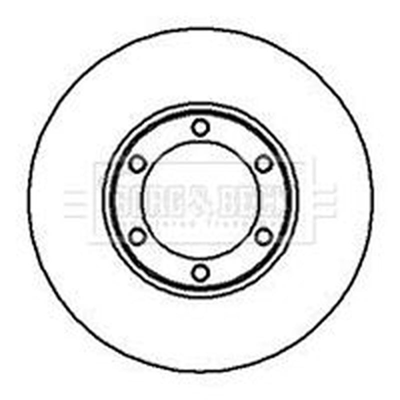 Borg & Beck 2 x Vented Front Brake Discs BBD4932