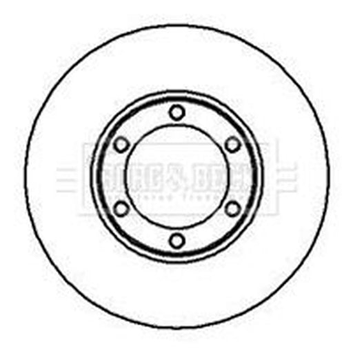 Borg & Beck 2 x Vented Front Brake Discs BBD4932