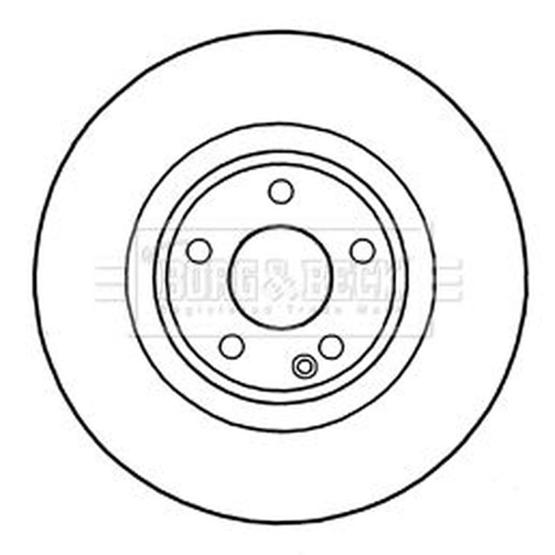 Borg & Beck 2 x Vented Front Brake Discs BBD5324
