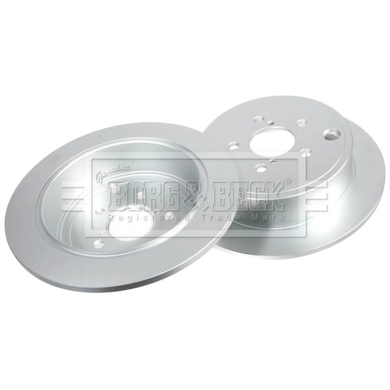 Borg & Beck 2 x Solid Rear Brake Discs BBD4756