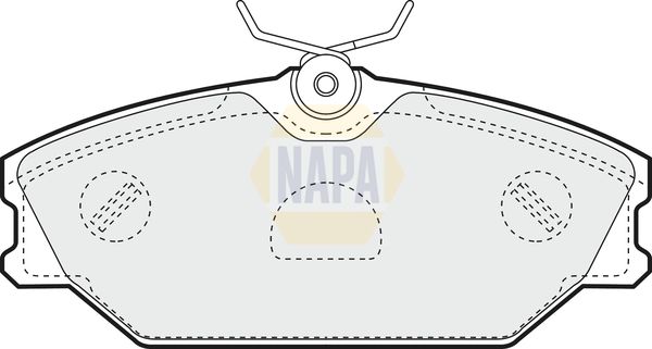 NAPA Front Vented & Rear Vented Brake Discs & Pads fits RENAULT