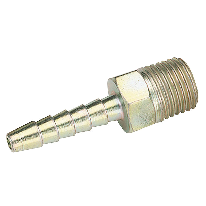 Draper 1/4" BSP Taper PCL Male Screw Tailpiece - 3/16" Bore