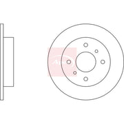 Apec 2 x Solid Rear Brake Discs DSK641