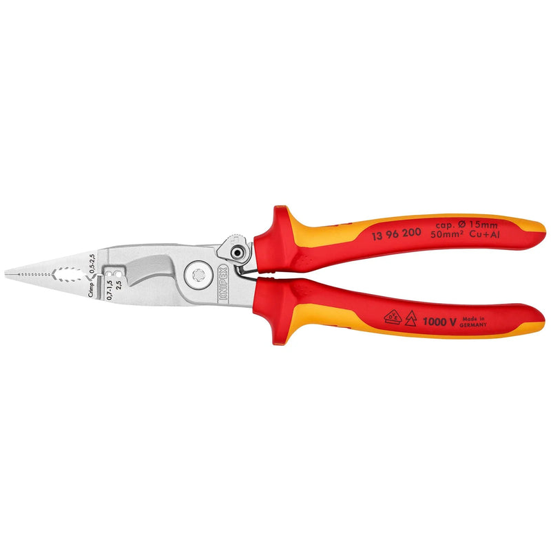 KNIPEX Pliers for Electrical Installation 200mm Insulated Multi-Function