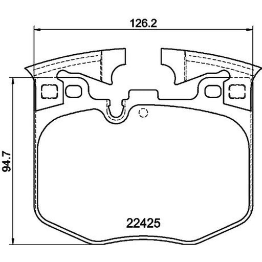 Mintex Front Brake Pad Set MDB3869