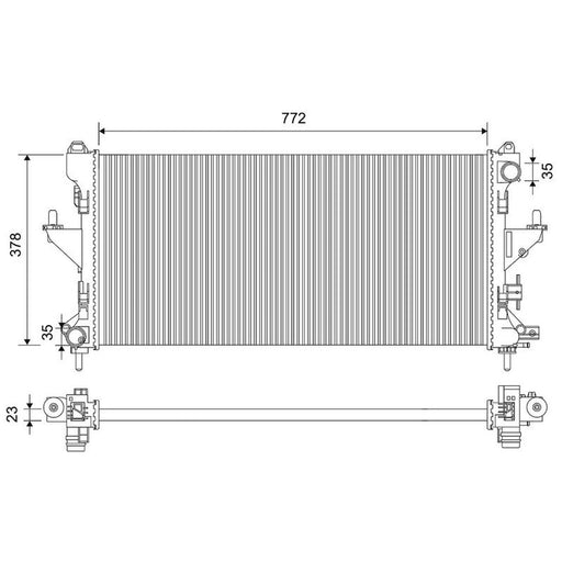 Valeo Engine Radiator 701665