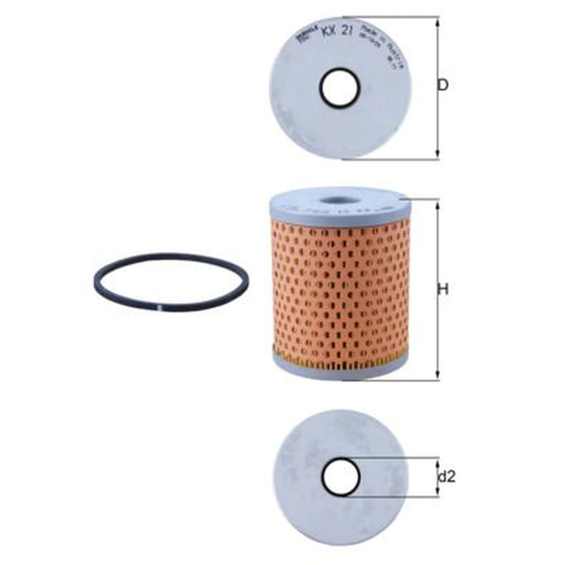 Mahle Fuel Filter Element KX 21D