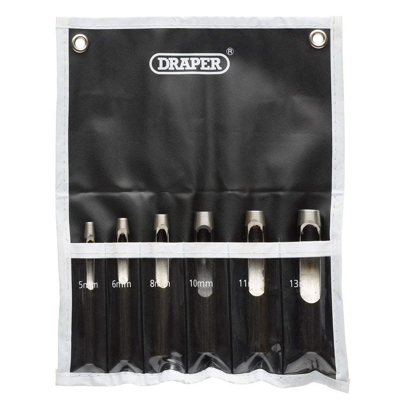 Draper Hollow Punch Set 6 Piece Carbon Steel