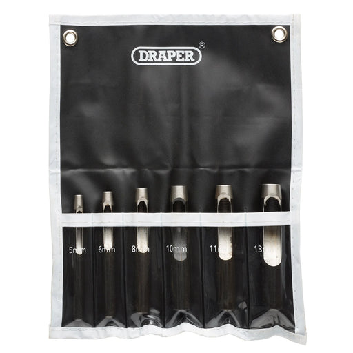 Draper Hollow Punch Set 6 Piece Carbon Steel