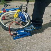 Draper Double Cylinder Foot Pump with Pressure Gauge 1.69kg