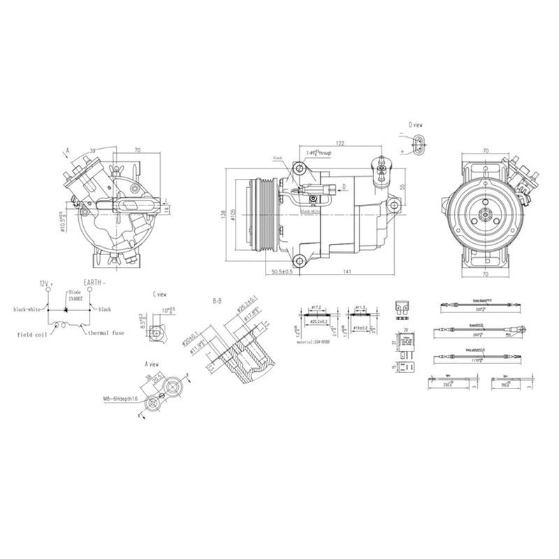 Hella Air Conditioning Compressor 8FK 366 200-761