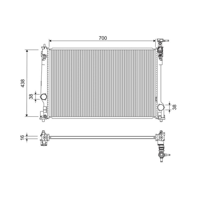 Valeo Engine Radiator 701297