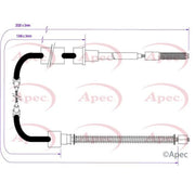 Apec Handbrake Cable Left Rear CAB1685