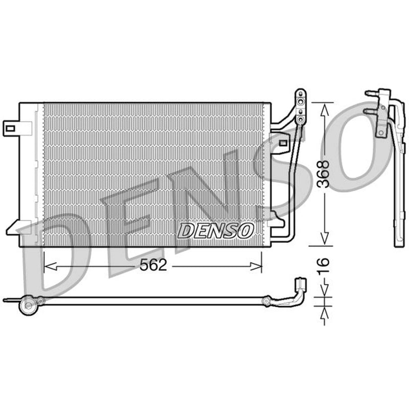 Denso Air Conditioning Condenser DCN10026