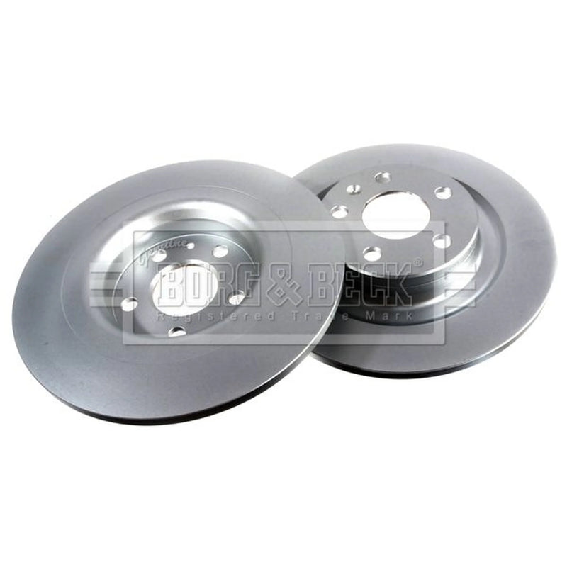 Borg & Beck 2 x Solid Rear Brake Discs BBD5540