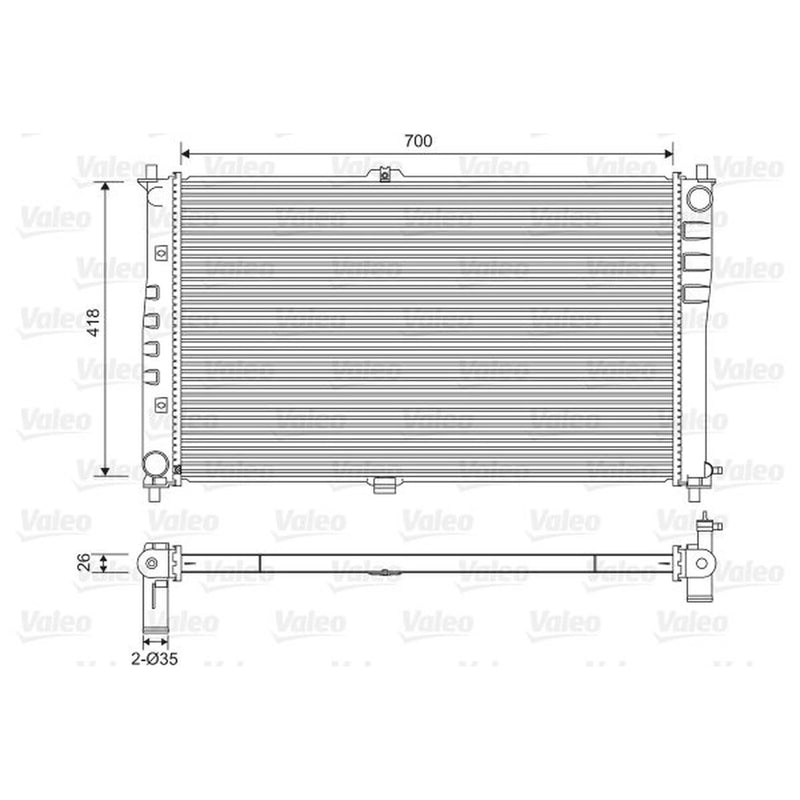 Valeo Engine Radiator 701602