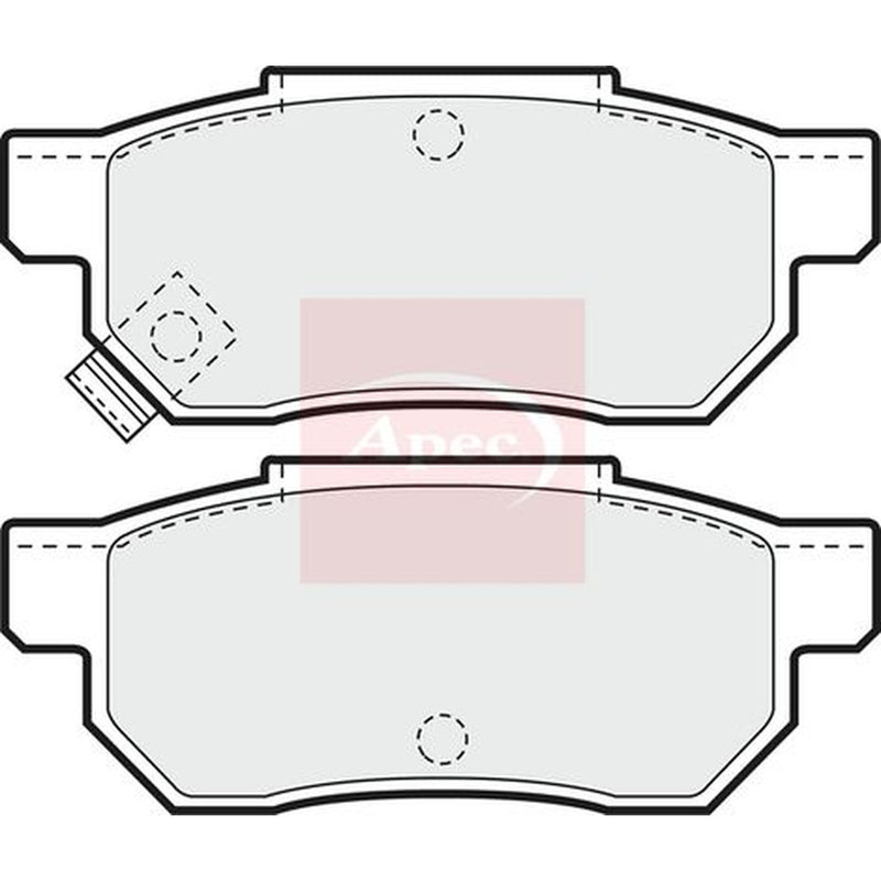 Apec Rear Brake Pad Set PAD611