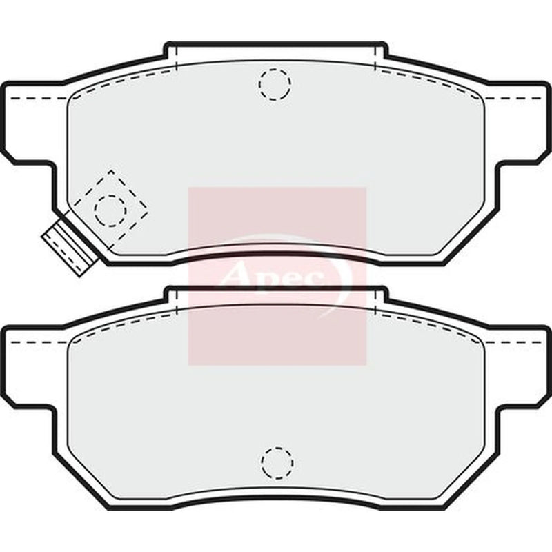 Apec Rear Brake Pad Set PAD611