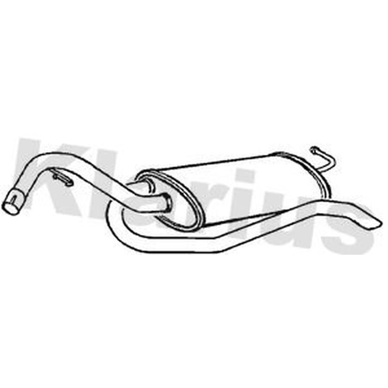 Klarius Box With Tail Pipe Rear FE327D