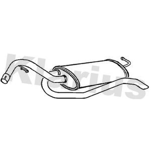 Klarius Box With Tail Pipe Rear FE327D
