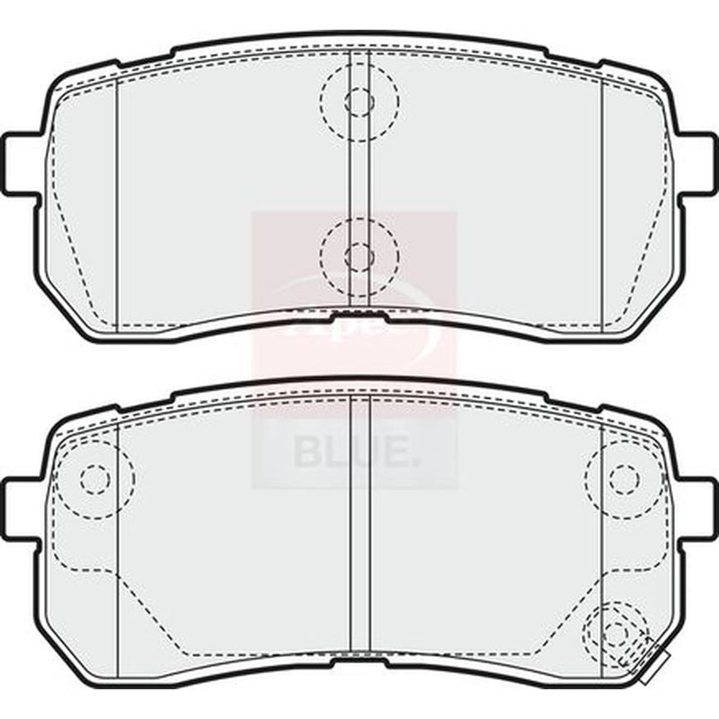 Apec Rear Brake Pad Set PD3668