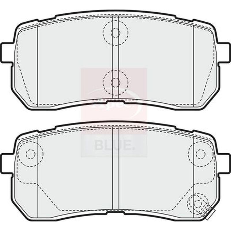 Apec Rear Brake Pad Set PD3668