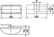 Hella 2BM 008 771-001 Auxiliary Direction Indicator