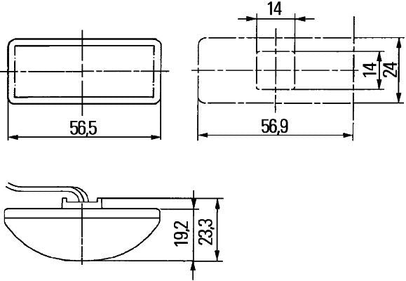 Hella 2BM 008 771-001 Auxiliary Direction Indicator