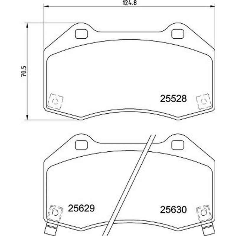 Brembo 4 x Front Brake Pad Set P59094