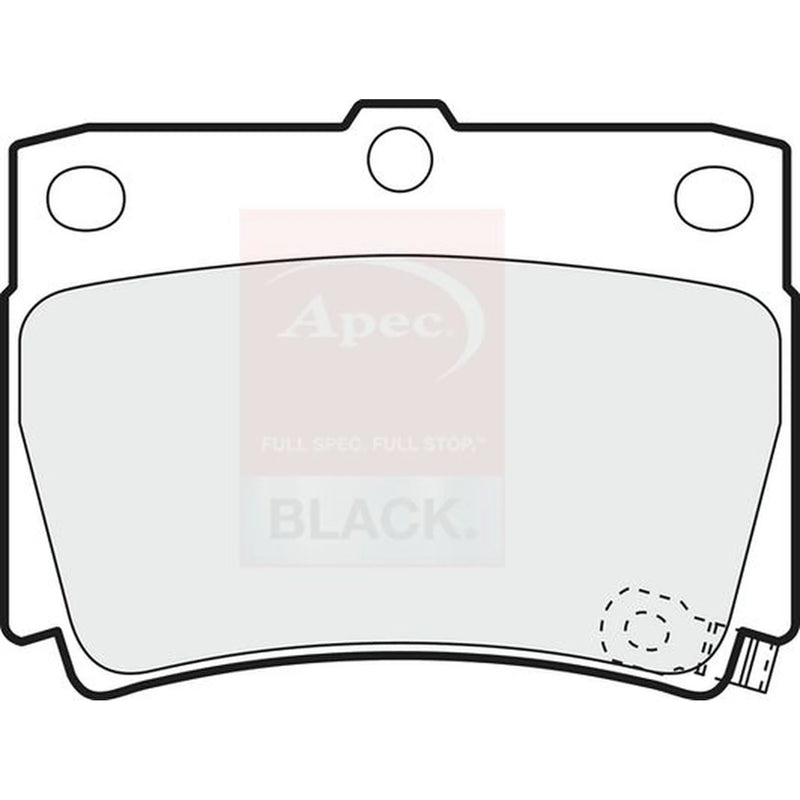 Apec Rear Brake Pad Set PAD1172B