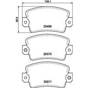 Mintex Front Brake Pad Set MDB1143