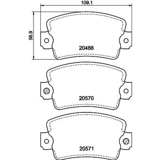 Mintex Front Brake Pad Set MDB1143