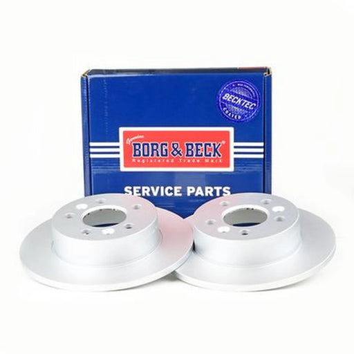 Borg & Beck 2 x Solid Rear Brake Discs BBD4299