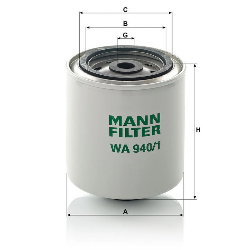 MANN-FILTER Coolant Filter Cartridge WA 940/1