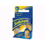 Sellotape Original Golden Sticky Tape - 1 Roll 18mm x 66m - 2928295