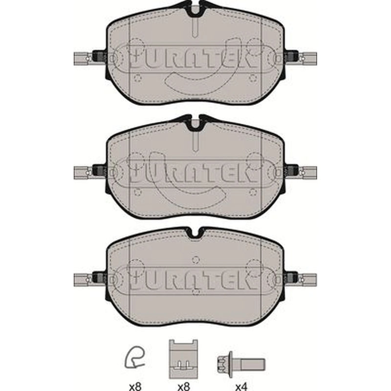 Juratek Front Brake Pad Set JCP4108