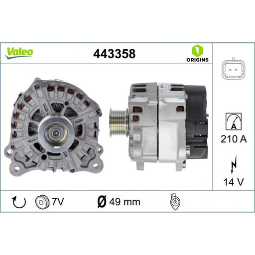 Valeo Car Alternator 12V 443358
