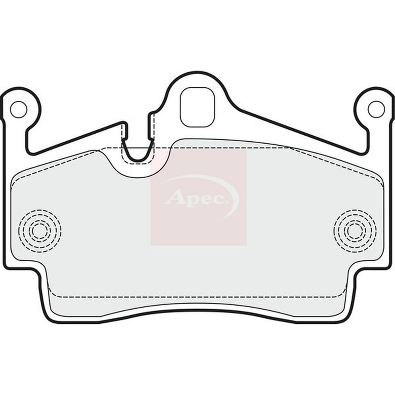 Apec Rear Brake Pad Set PAD1498