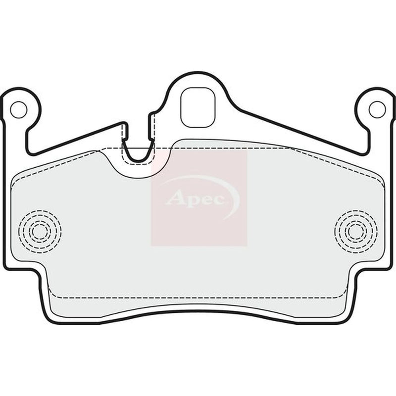 Apec Rear Brake Pad Set PAD1498