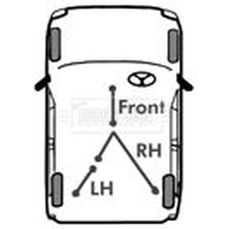 Borg & Beck Handbrake Cable Right Rear BKB3428